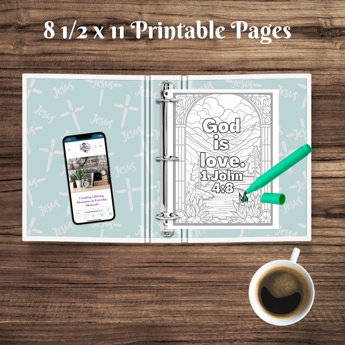 Bible Verse Coloring Book for Teens/Adults Based on 1 Timothy 4:12 "Too Young?" Teen Devos