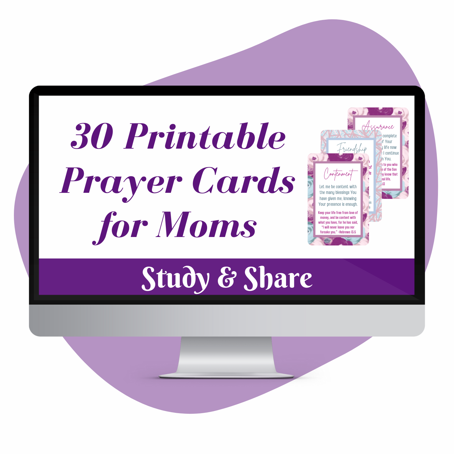 30 ScriptureBased Printable Prayer Cards for Moms Shop to Remember