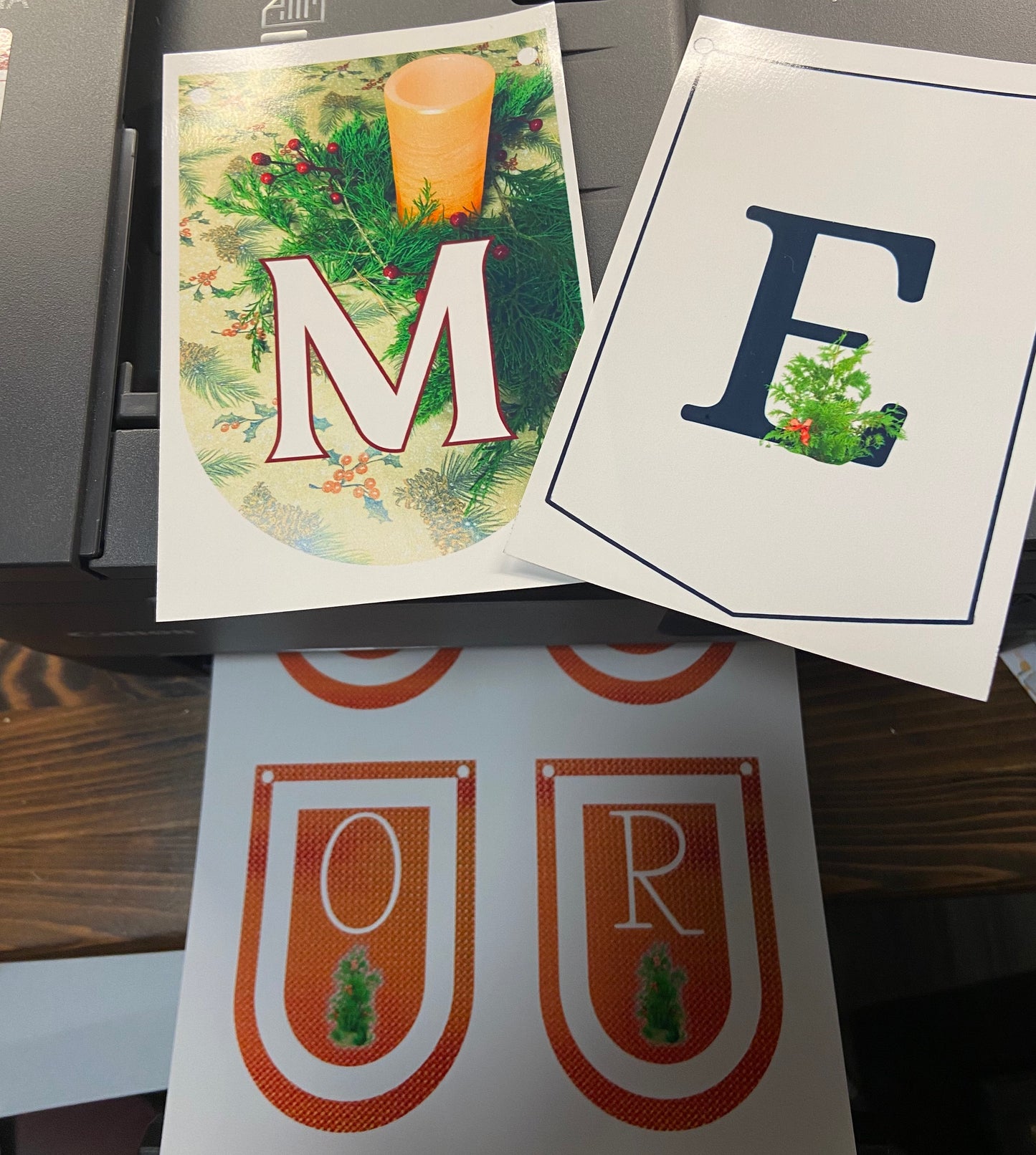 Decorative Christmas Banners Printable PLR Canva Template