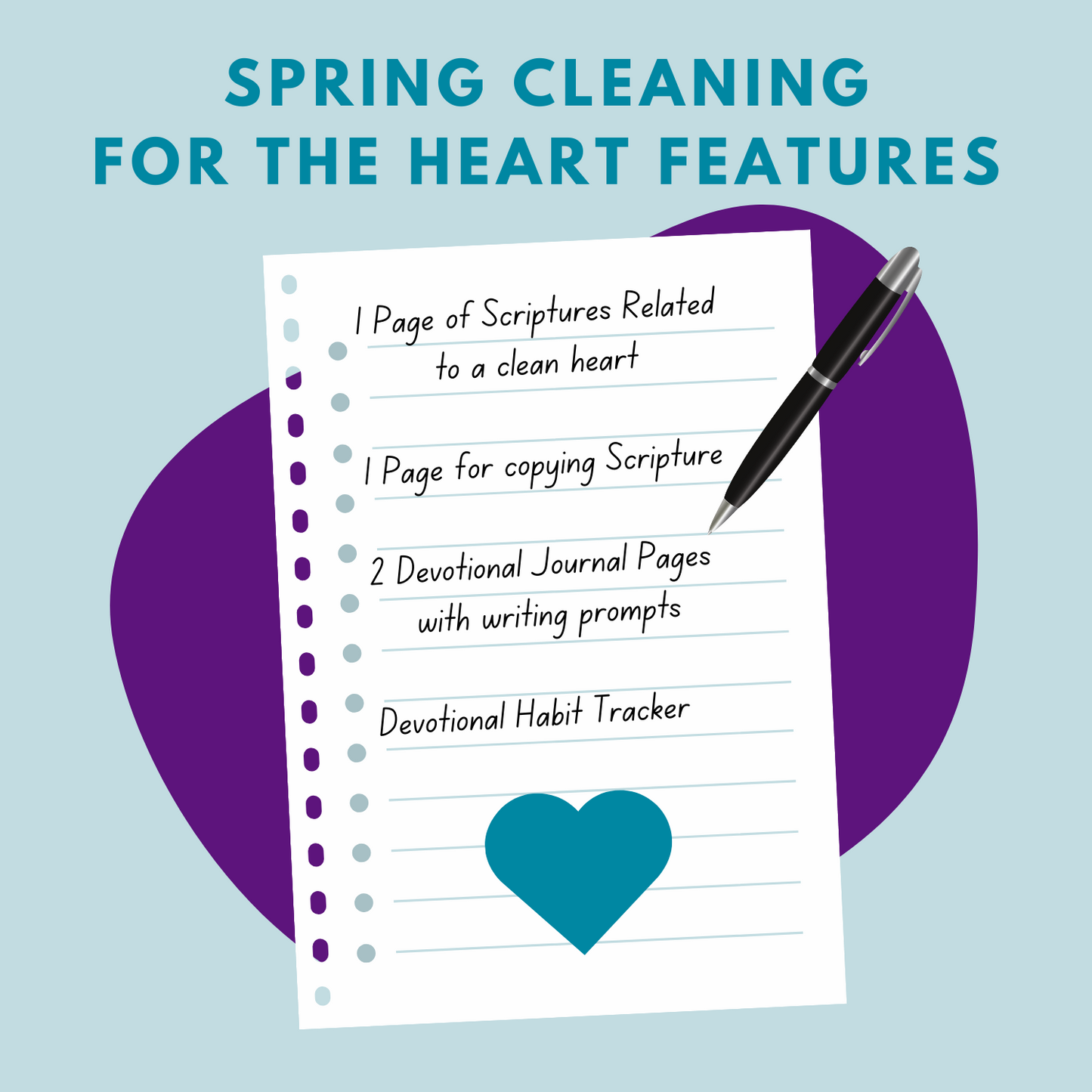 Printable Spring Cleaning Journal for the Heart