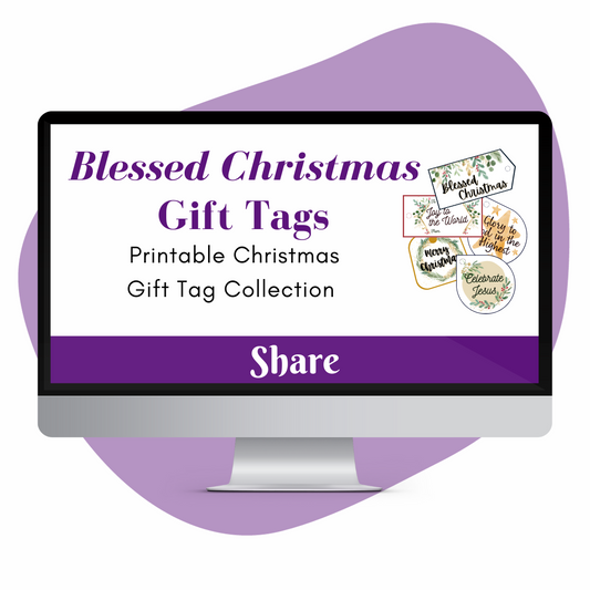 Blessed Christmas Printable Gift Tags