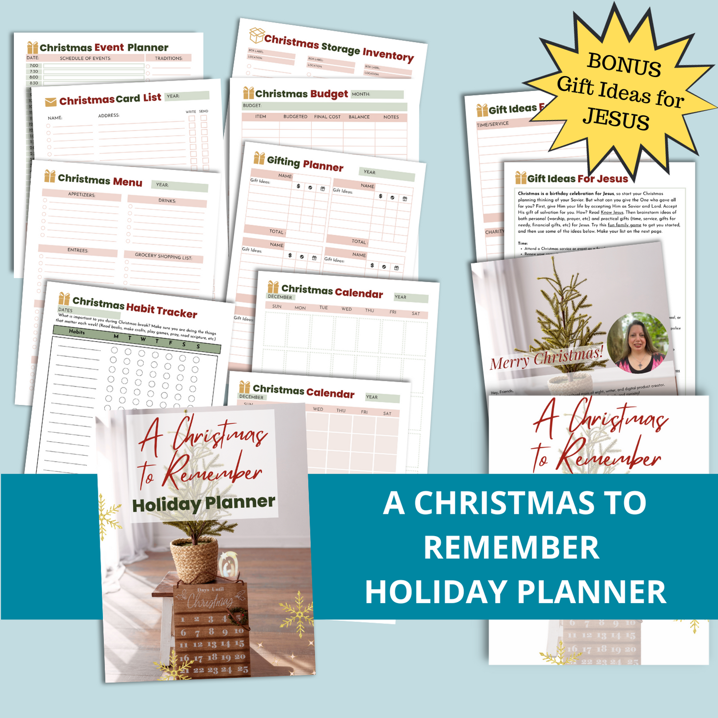A Christmas to Remember - Printable Holiday Planner