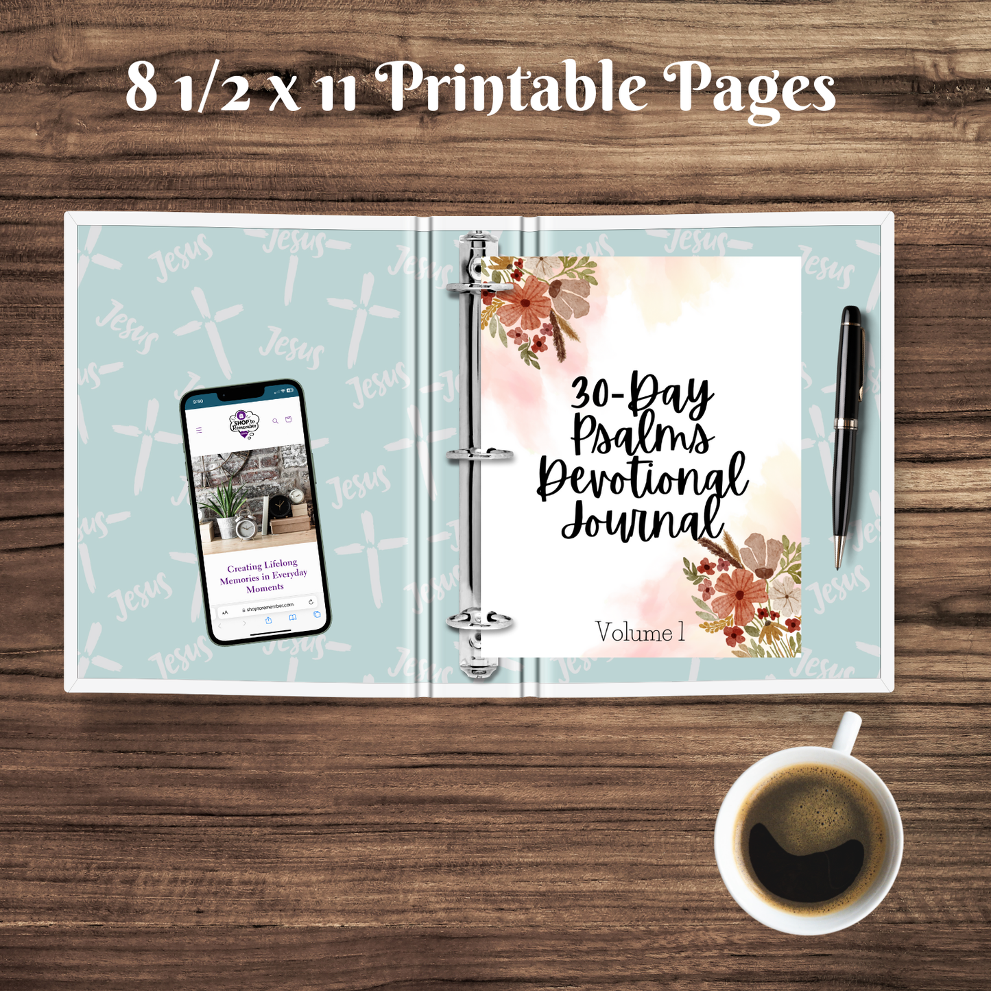 30 Day Psalms Devotional Journal Printable PDF