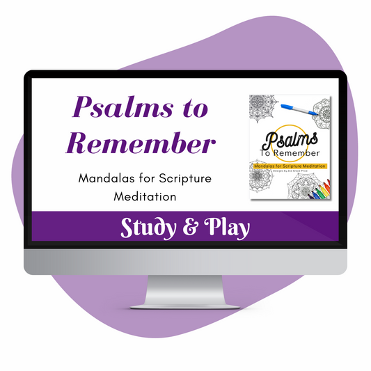 Psalms to Remember: Mandalas for Scripture Meditation Adult Coloring Book