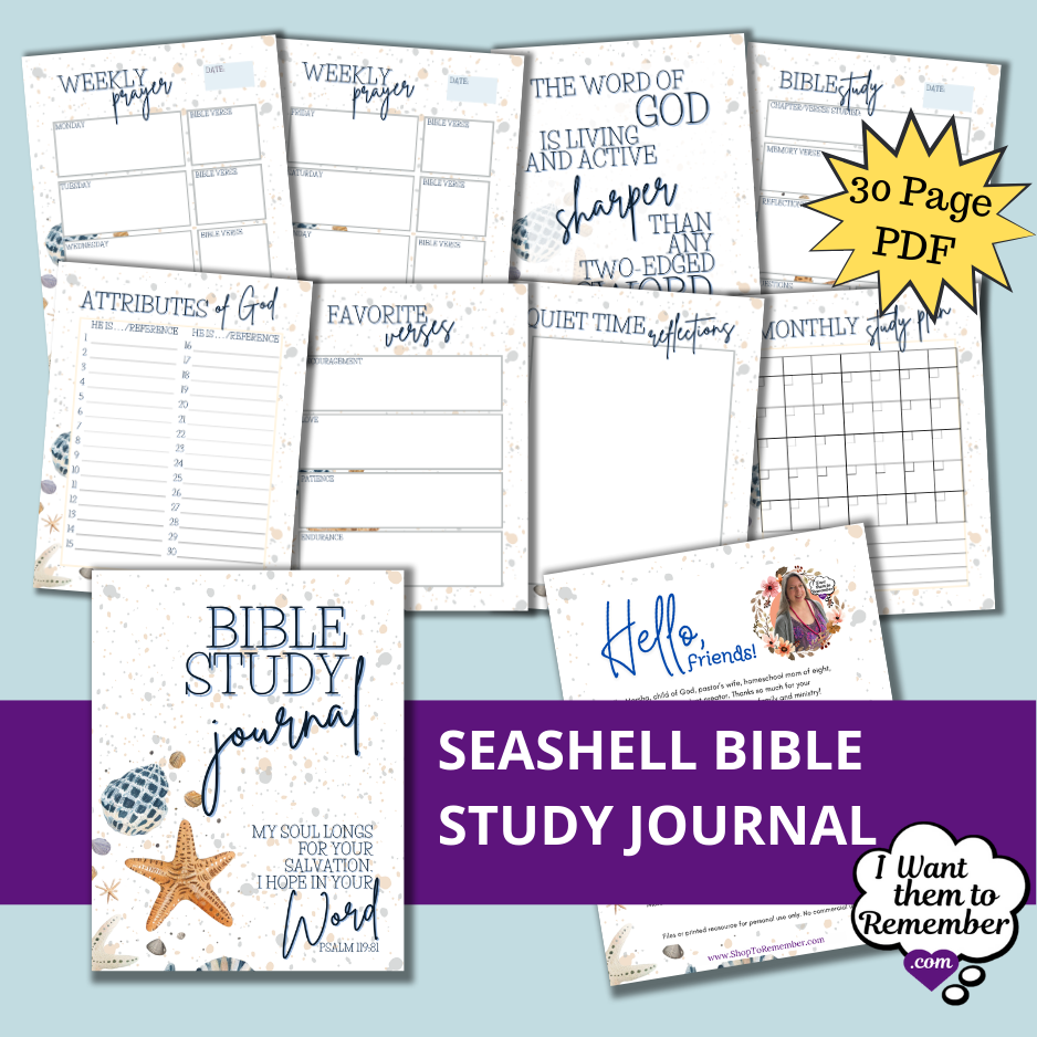 Bible Study Journal Printable PDF Bundle- 3 Designs: Crosses, Floral ...