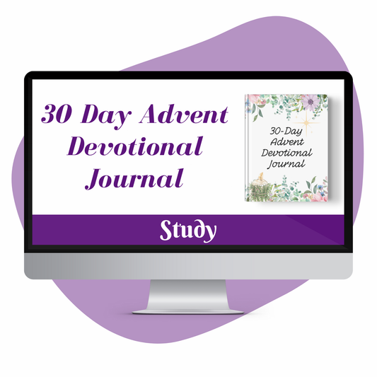 Floral Advent Devotional Journal Printable PDF