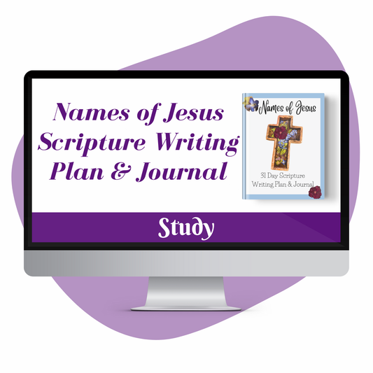 Names of Jesus Scripture Writing Plan and Journal