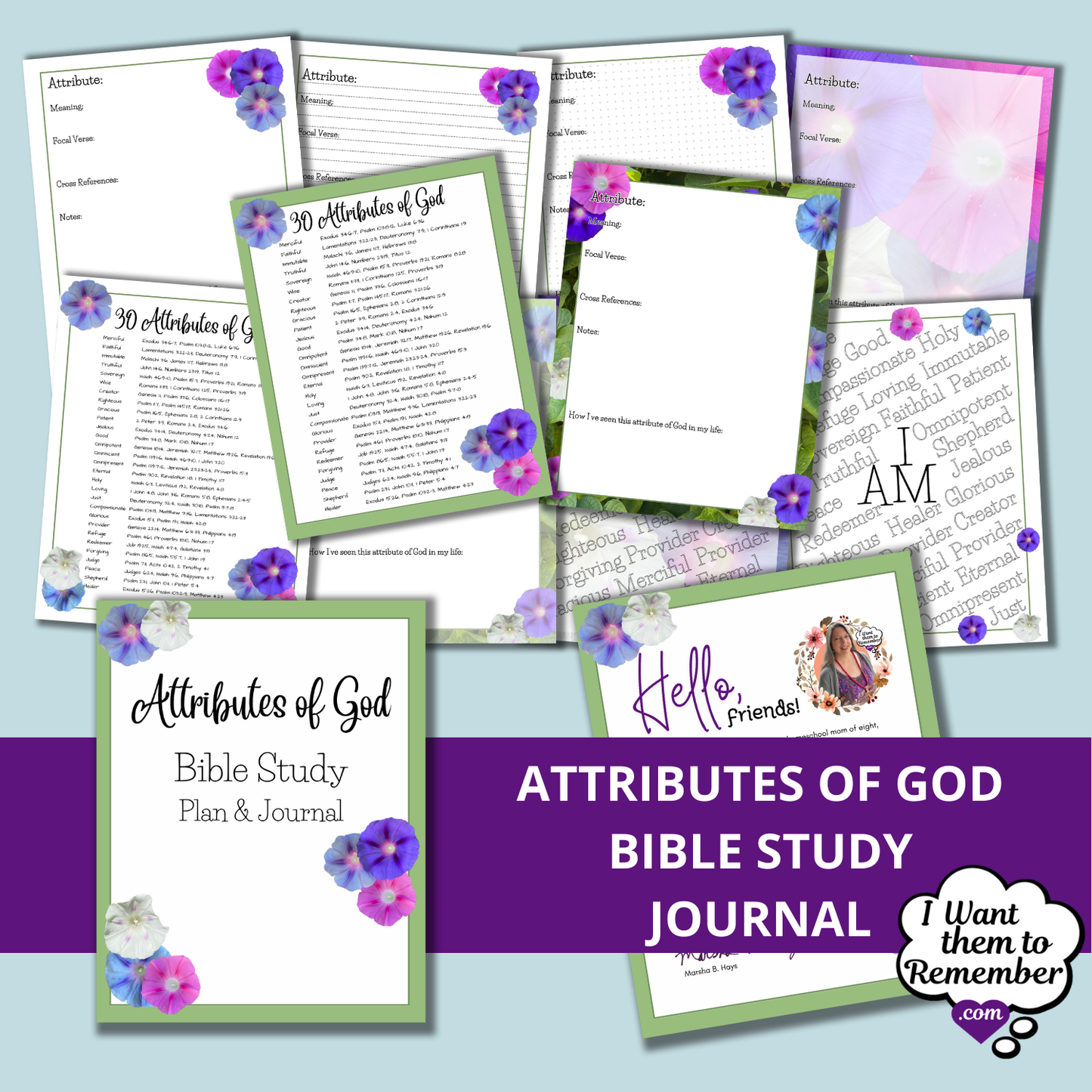Attributes of God Bible Study Plan and Journal